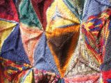 Strumpfhose gestrickt aus Dreiecken